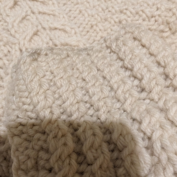 The Scotch House fisherman off white wool vintage sweater sz 40 EU - Picture 12 of 12